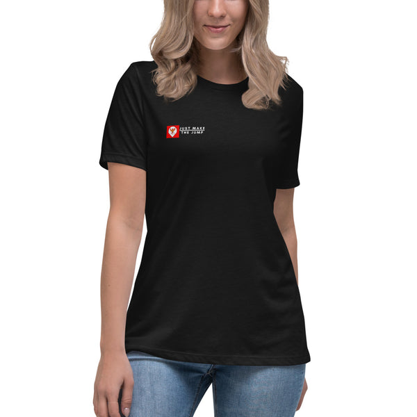 Just Make The Jump Women's Black Tee